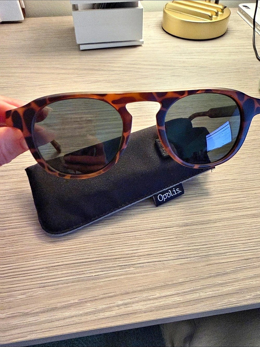 Opolis Champlain Tortoiseshell Sunglasses